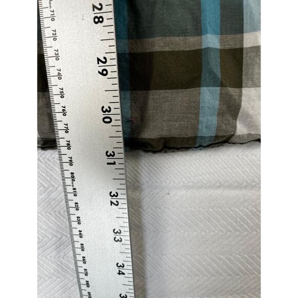 C.E. Schmidt Workwear Men's Plaid Button Down Shirt XL Blue Gray White - Picture 2 of 8